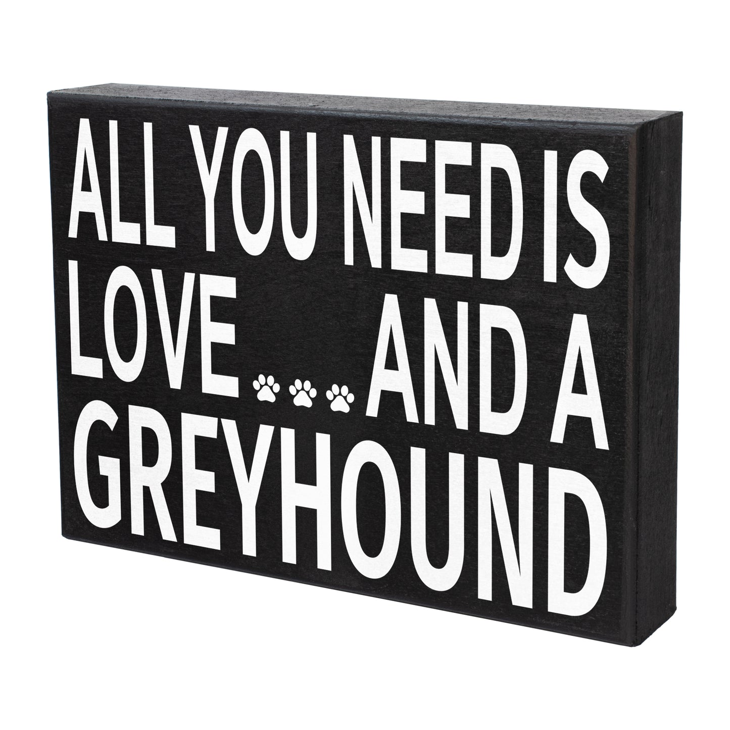 JennyGems Greyhound Gifts Sign Decor Plaque, Greyhound Dog Gifts, 8x6 Inch Wood Sign, Dog Mom Decor, Greyhound Lover Gifts, Dog Signs