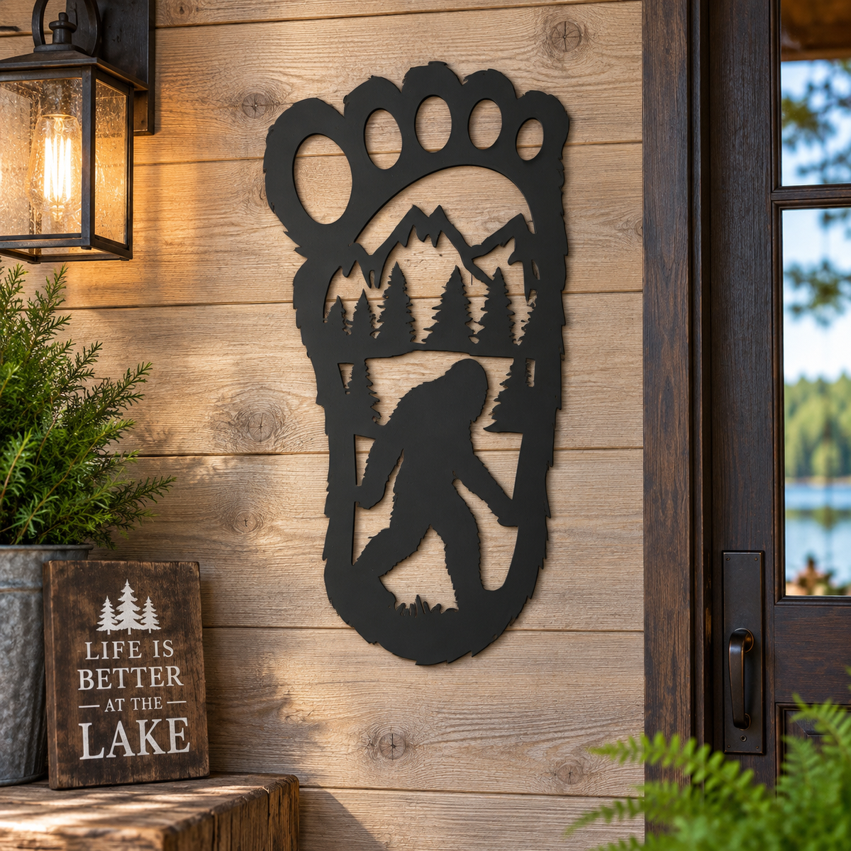 Bigfoot Wall Decor, Indoor Outdoor, Weatherproof