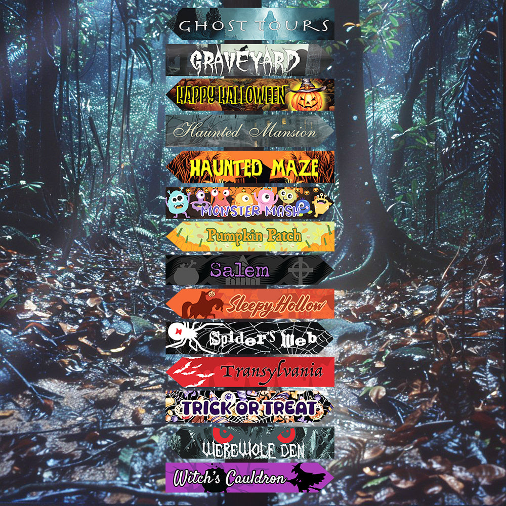 Halloween Directional Arrow Signs