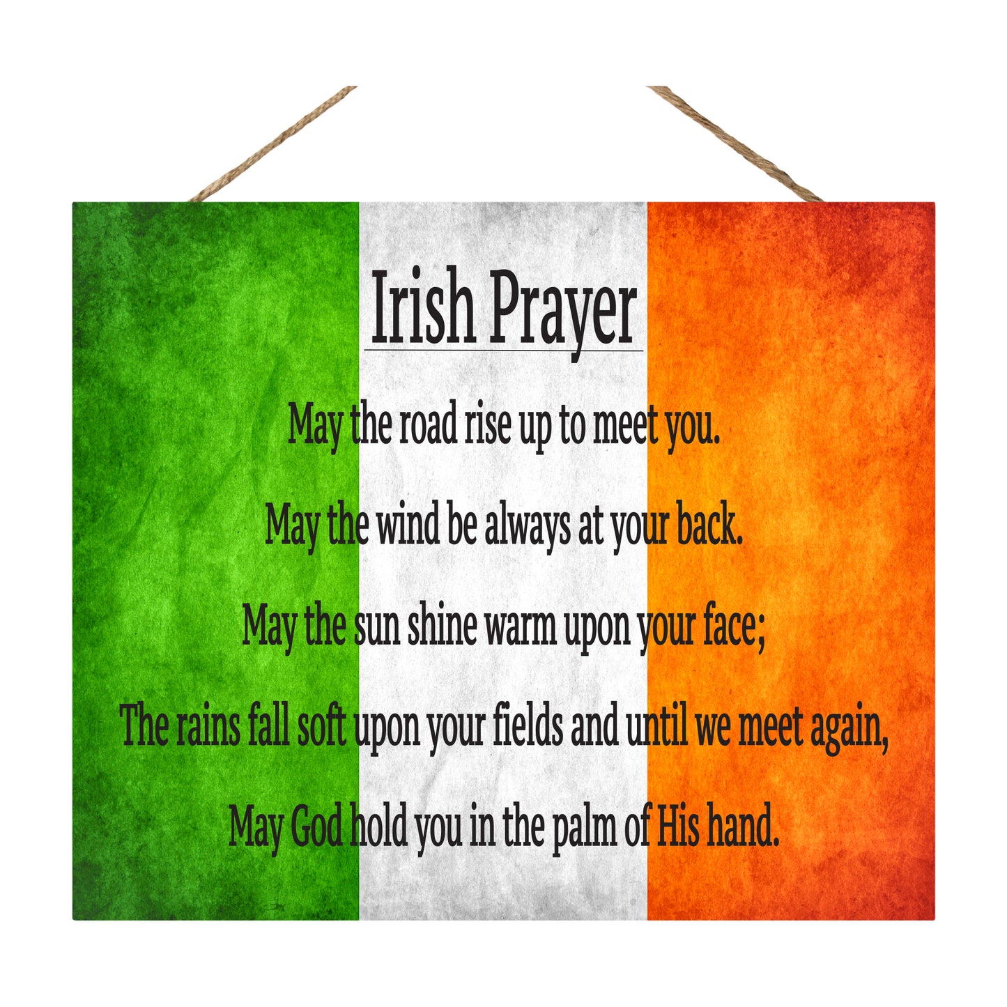 Irish Prayer Wooden Sign, May the Road Rise Up To Meet You