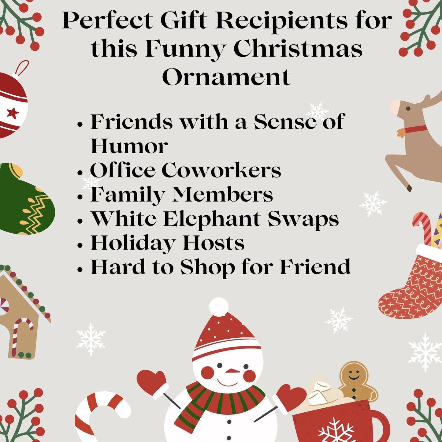 Adult Humor Christmas Ornament - Jingle All the Fucking Way, Sarcastic Holiday Decor, Inappropriate Tree Decoration, Edgy Christmas Ornament