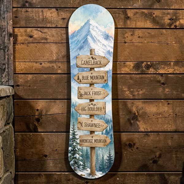 Camelback, Blue Mountain, Jack Frost Snowboard Wall Art