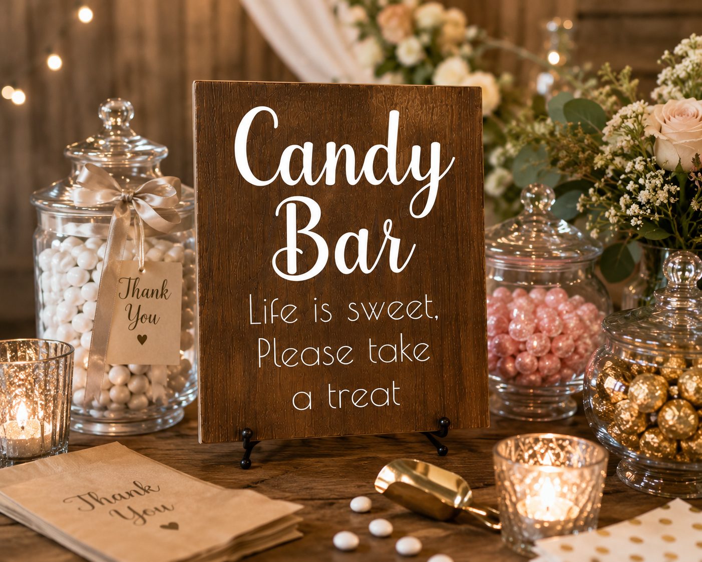 Candy Bar Wedding and Event Sign