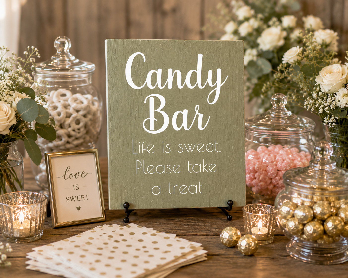Candy Bar Wedding and Event Sign