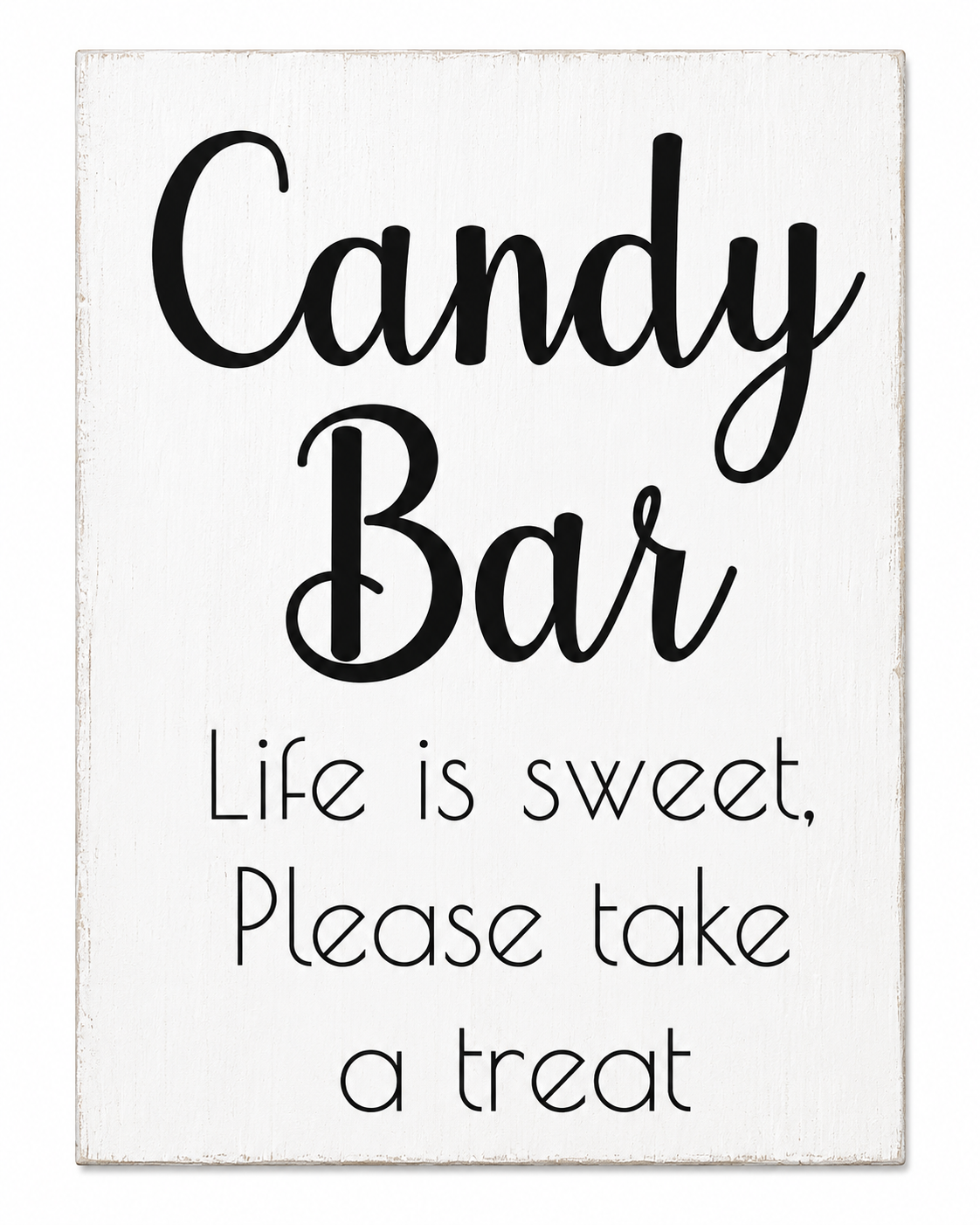 Candy Bar Wedding and Event Sign