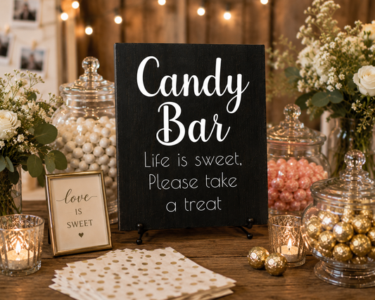 Candy Bar Wedding and Event Sign