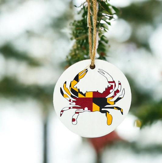 Maryland Crab Christmas Ornament, Maryland Flag Gifts