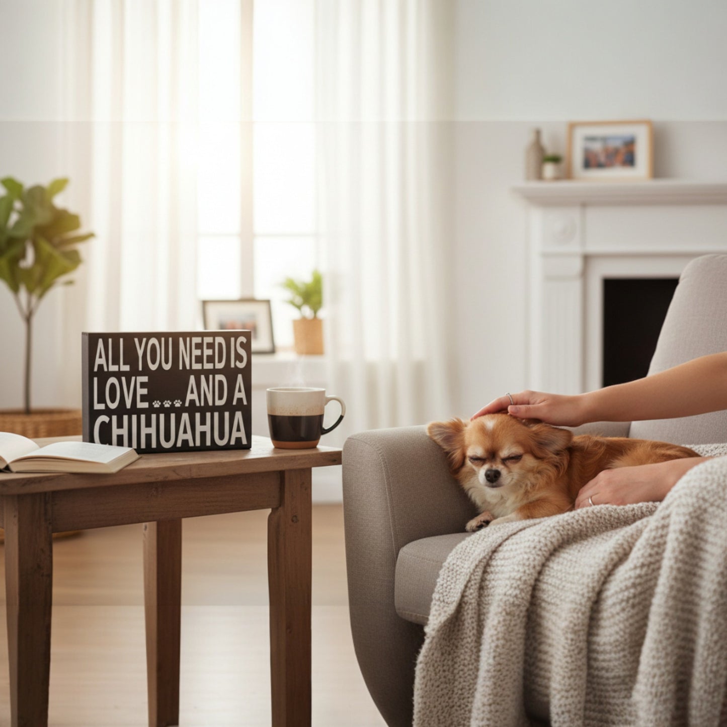 All You Need Is Love And A Chihuahua Sign