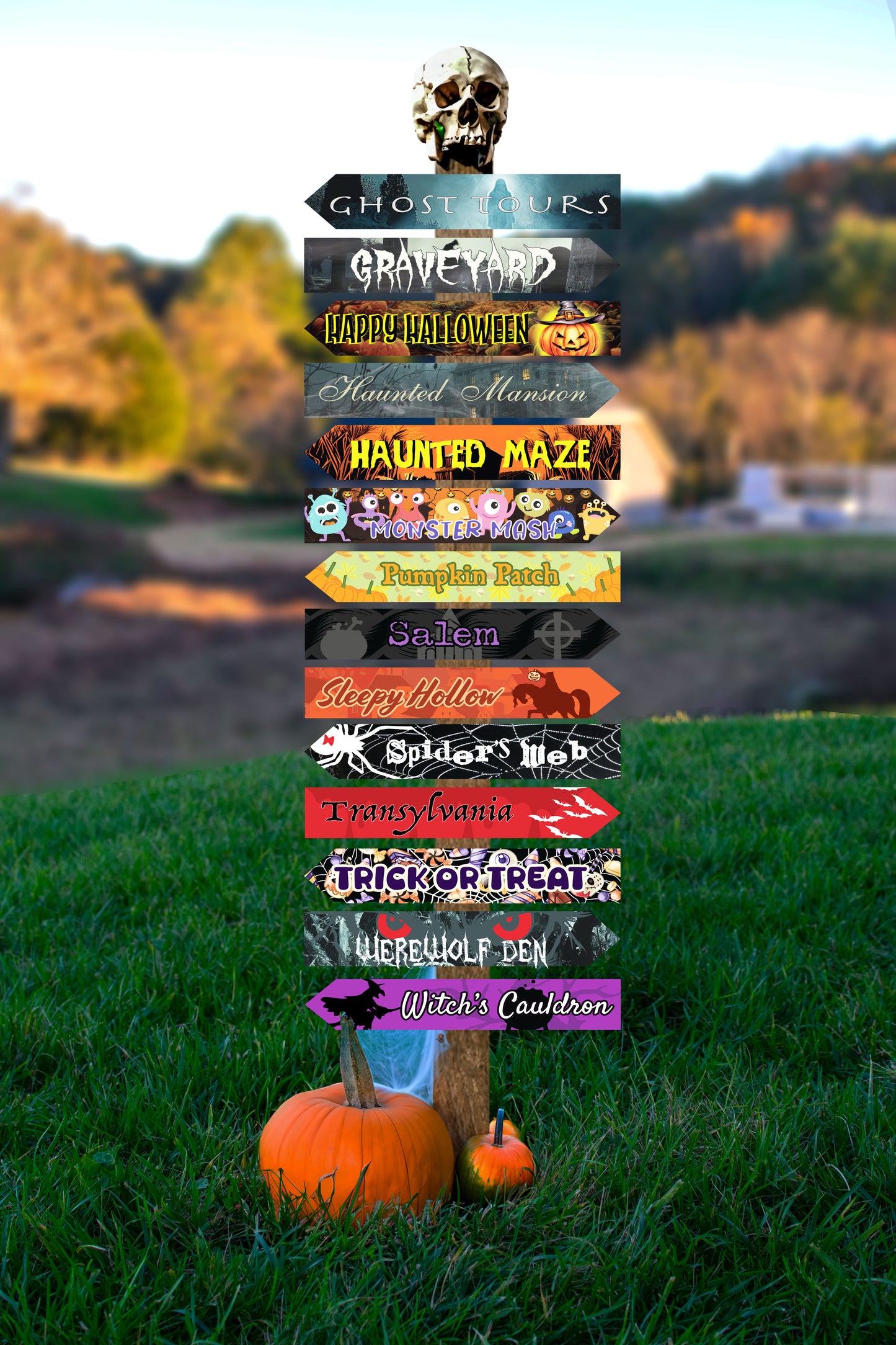 Halloween Directional Arrow Signs