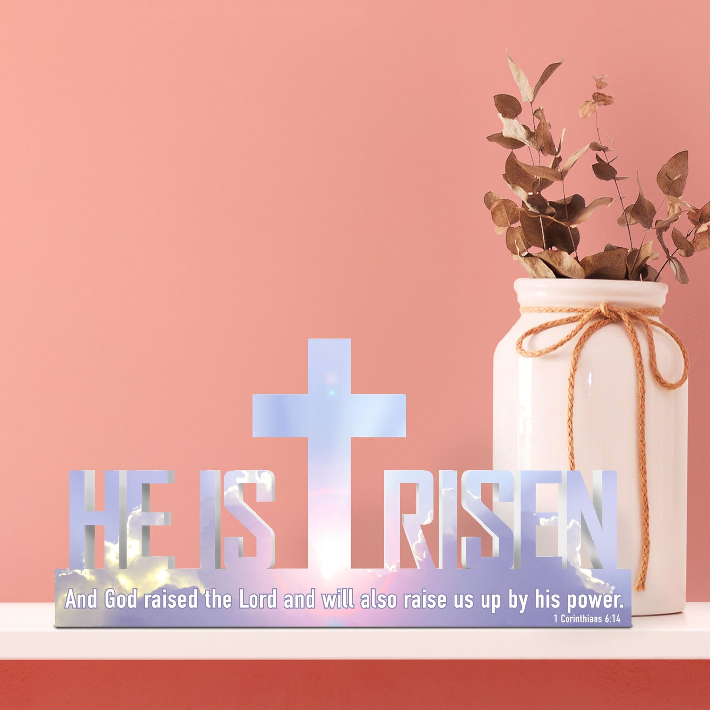 He Is Risen PVC Sign – Indoor & Outdoor Easter Decoration