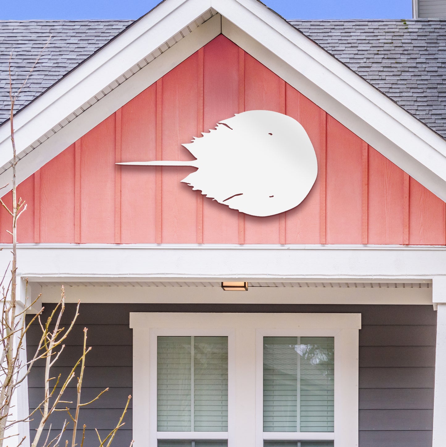 Outdoor PVC Horseshoe Crab Sign, 3 Foot