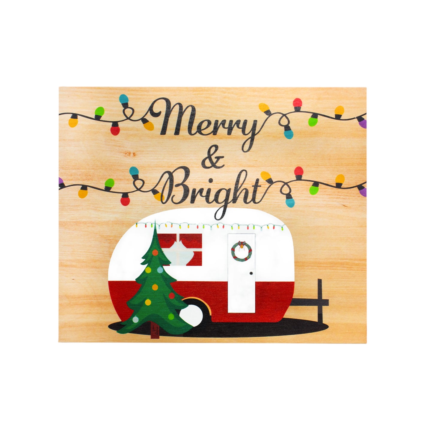 Christmas Decorations, Merry and Bright Christmas Sign, Christmas Decor, Wooden Wall Decor,  Made in USA
