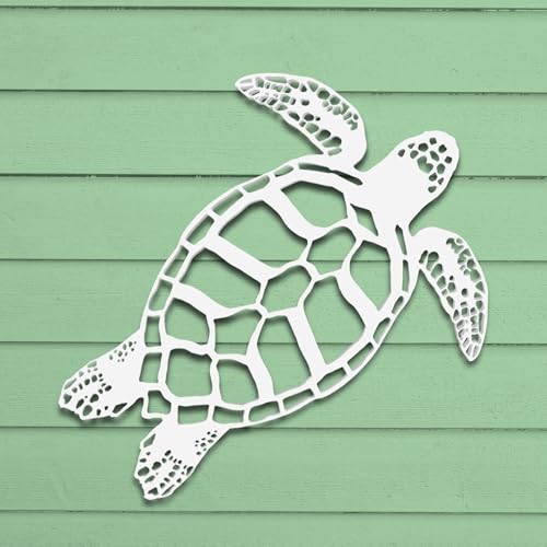 Outdoor PVC Sea Turtle Wall Art 4 Foot
