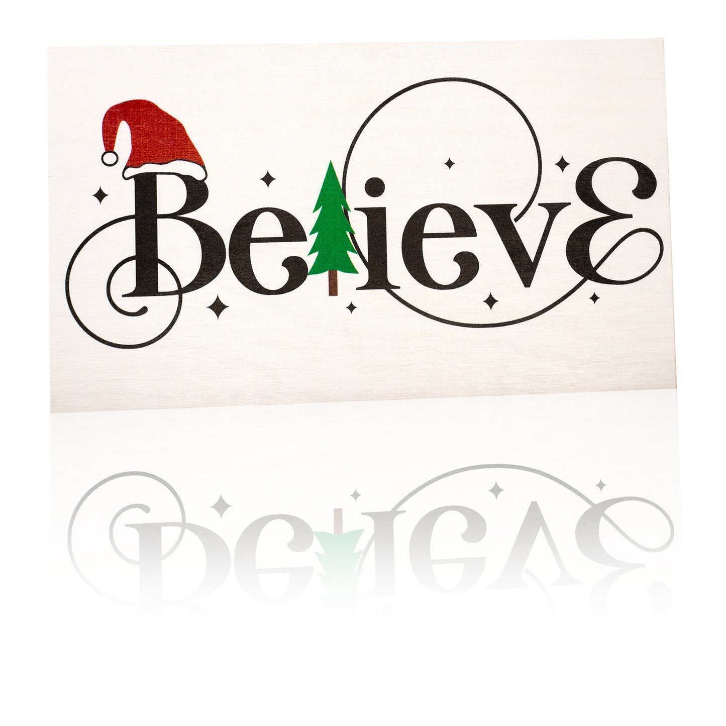 Christmas Decorations, Christmas Decor, Believe Wood Standing and Wall Decor Sign, Holiday Decor for Christmas, Holiday Gifts