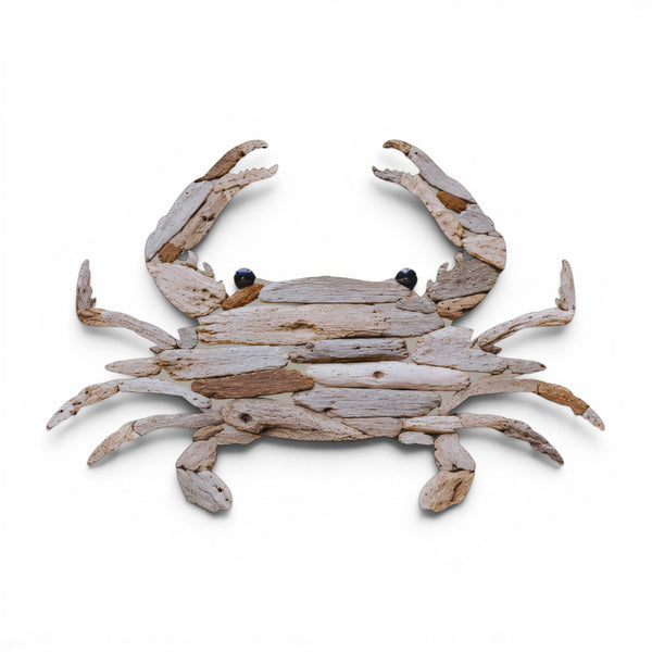Driftwood Crab Wall Art – Coastal PVC Wall Decor for Indoor & Outdoor Use