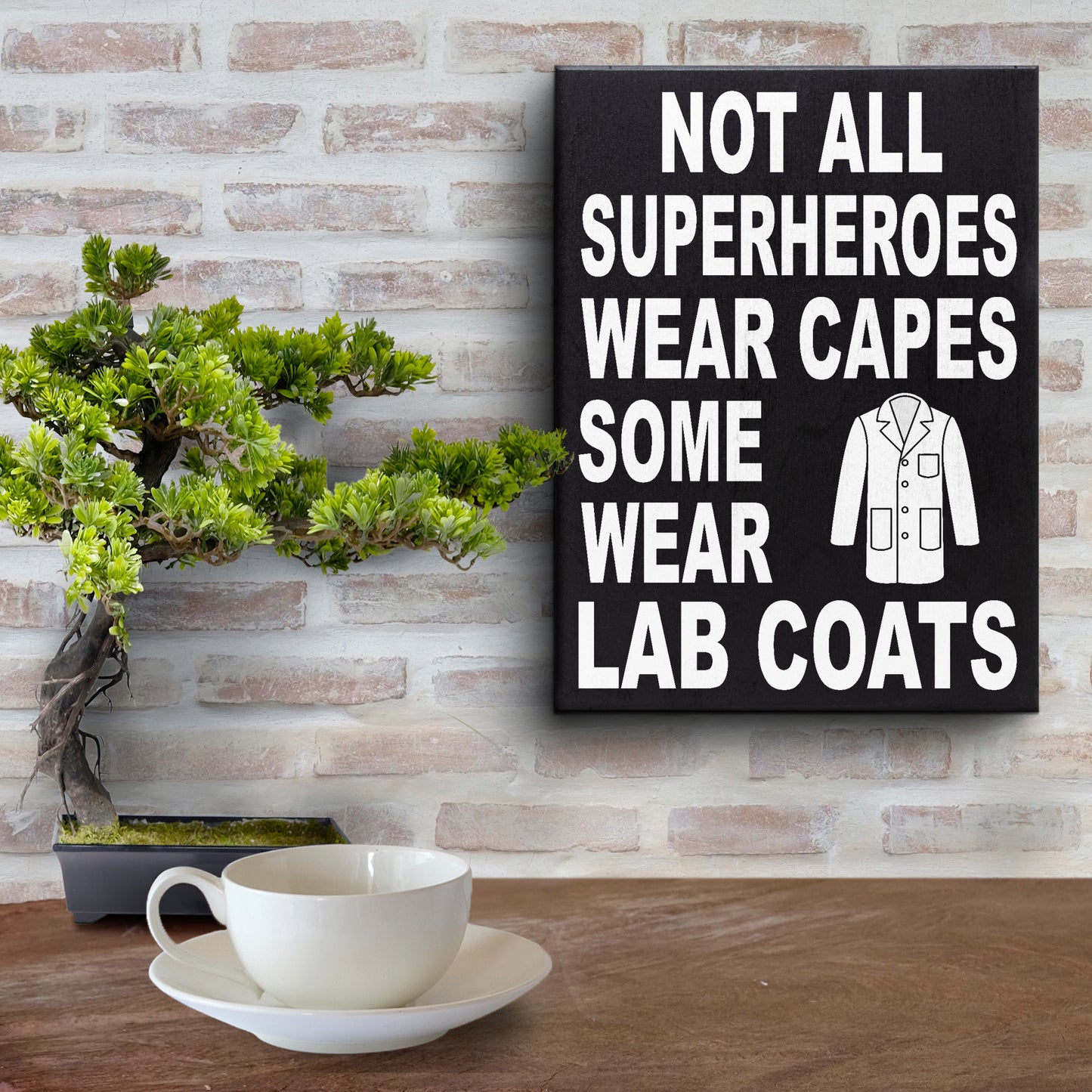 JennyGems Lab Tech Gift Sign Decor Plaque, Gifts for Lab Technicians, Pharmacists, Physician Assistants, Wall Hanging and Tabletop Decoration, 8x6, Made in USA
