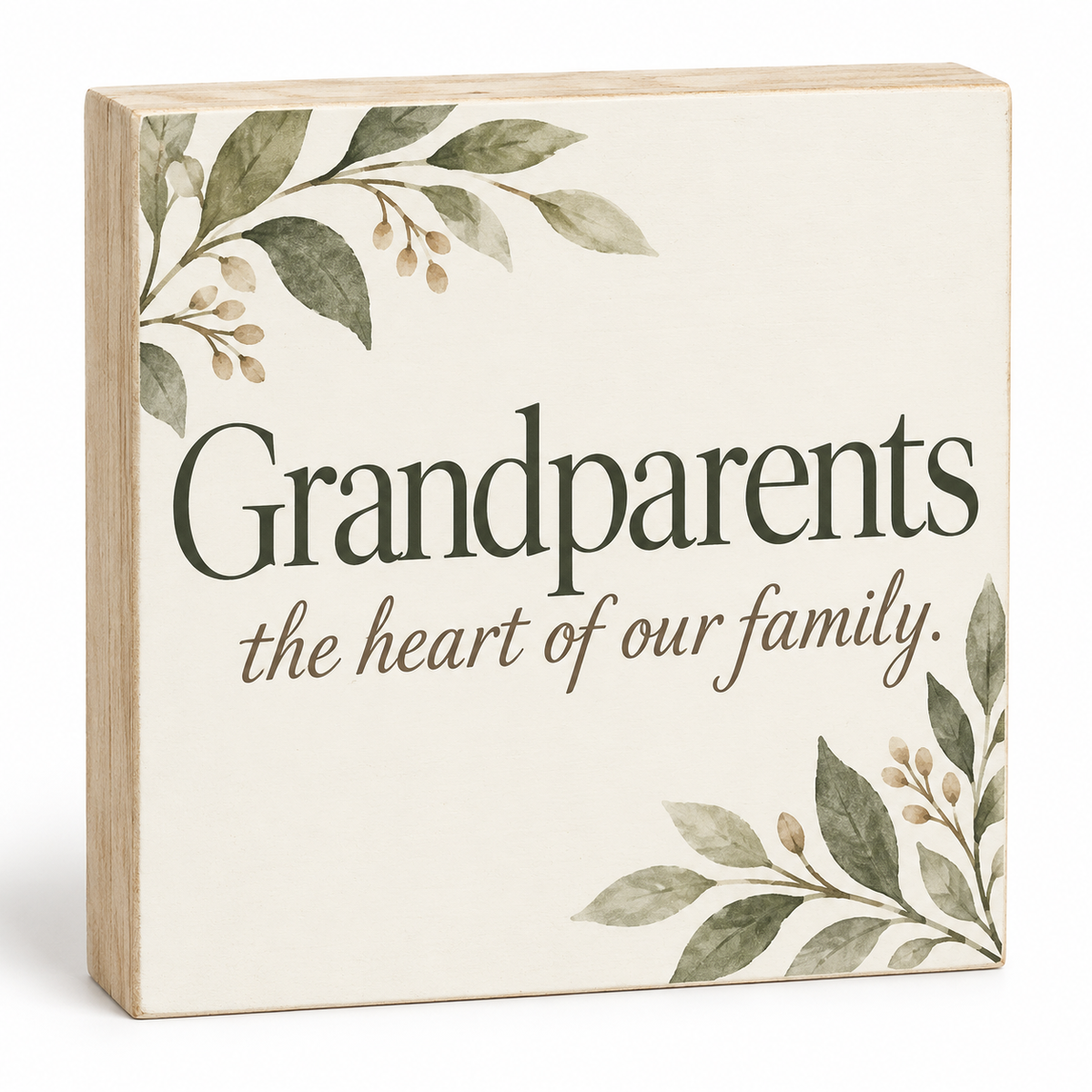 JennyGems To the World You are Grandparents, but to our Family You are the World Wood Sign