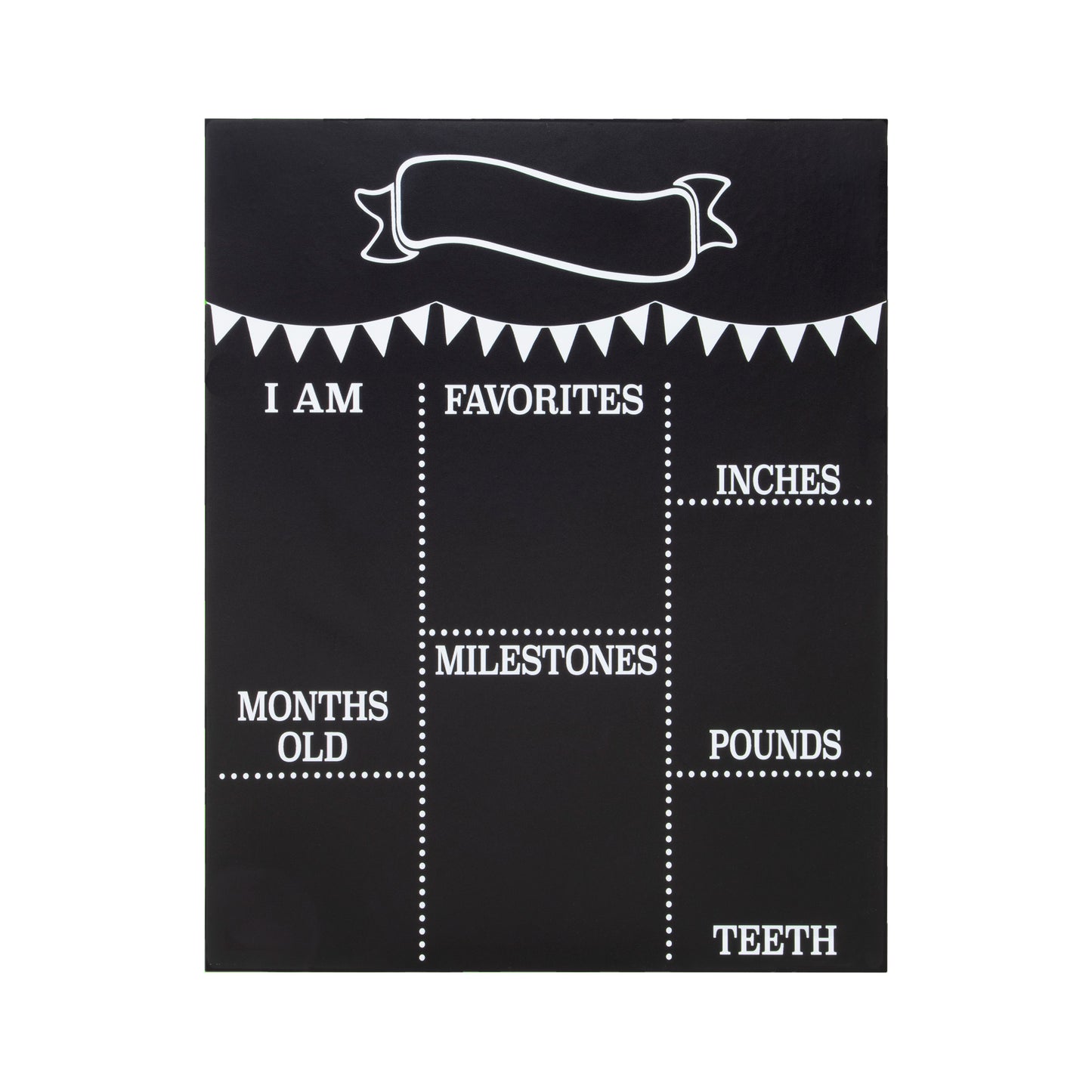 JennyGems Baby Milestone Chalkboard, Monthly Milestones for Baby Photo Prop Board, 11.5x14.5 Inch Wood Reusable Baby Milestone Board Chalkboard Sign, Baby's First Year