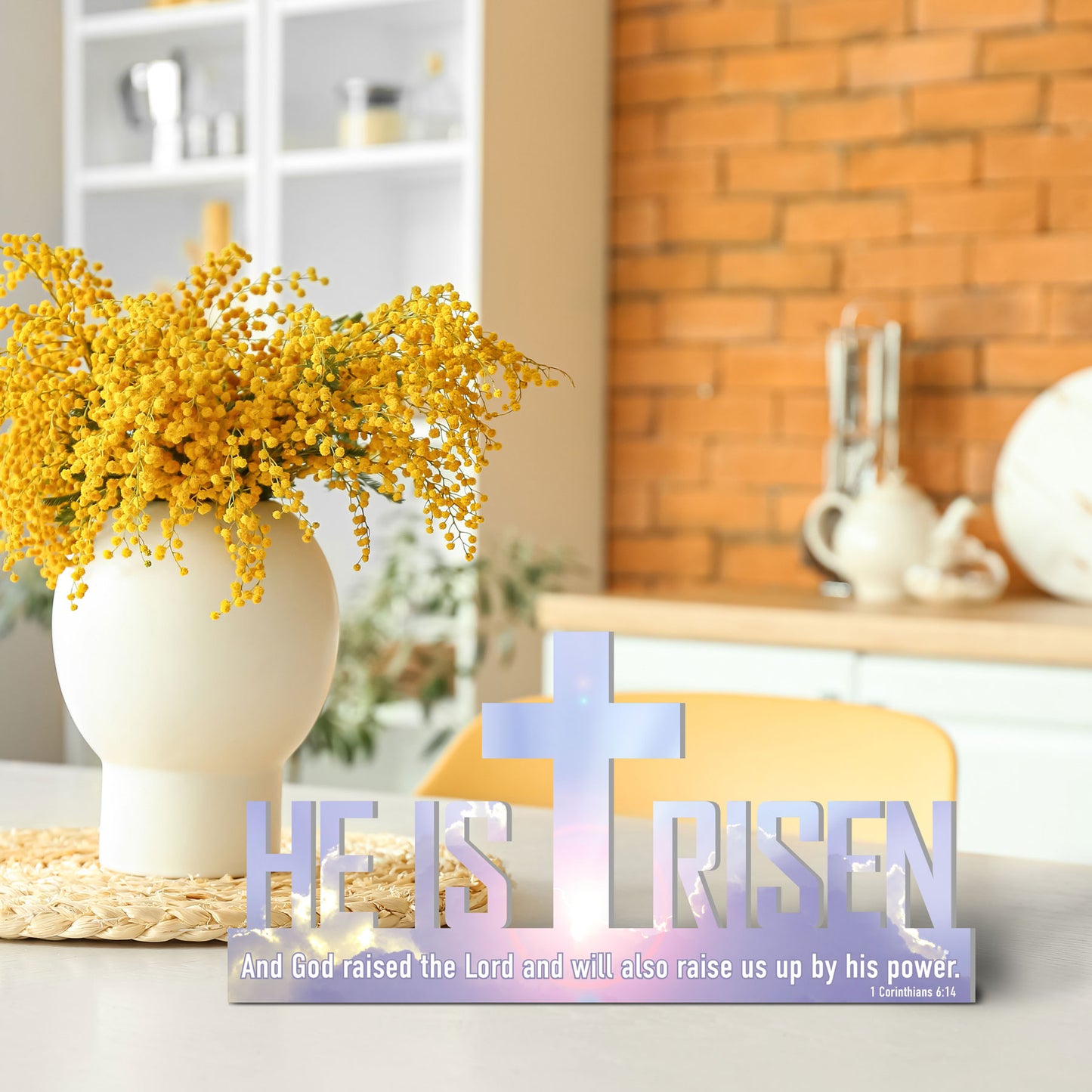 He Is Risen PVC Sign – Indoor & Outdoor Easter Decoration