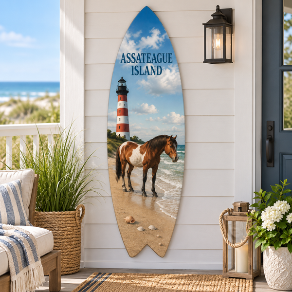 Assateague Island Surfboard Decor