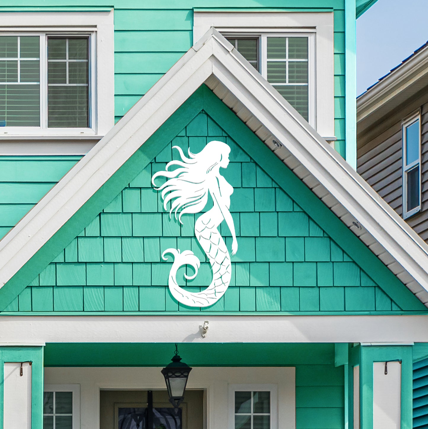 Outdoor PVC Mermaid Wall Art, 4 Foot