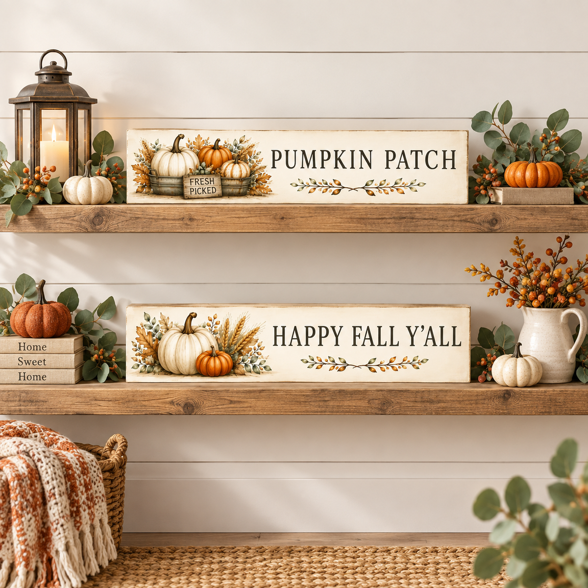 Fall Decor Accent - Happy Fall Y'All