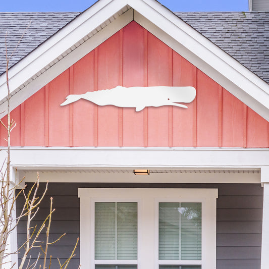Outdoor PVC Whale Wall Art, 3 Foot