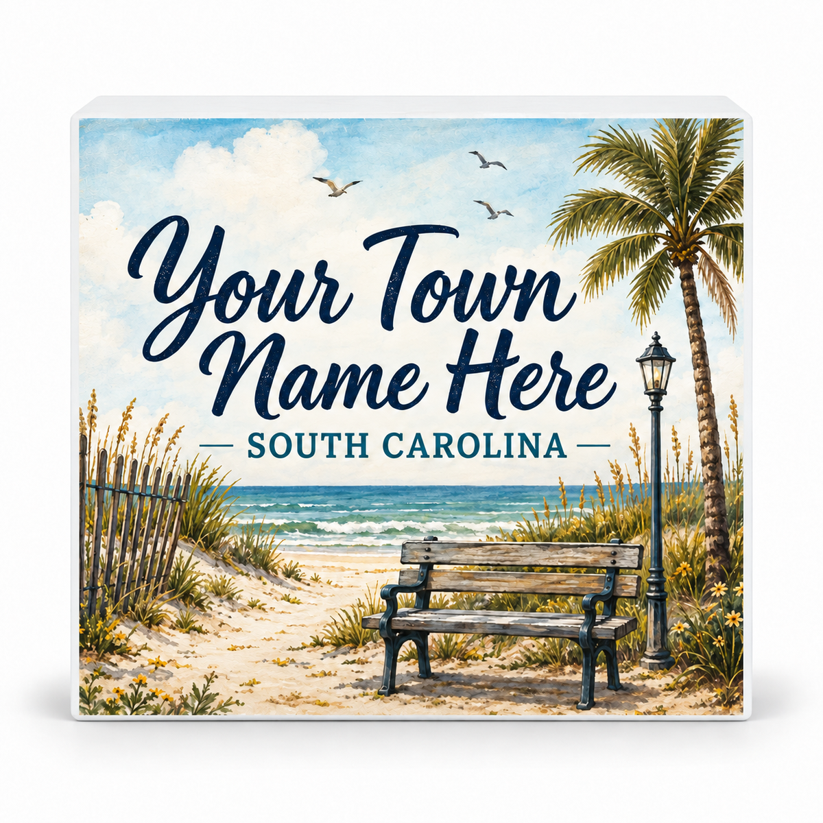 PVC Sign Blocks, Custom Name Drop Personalization