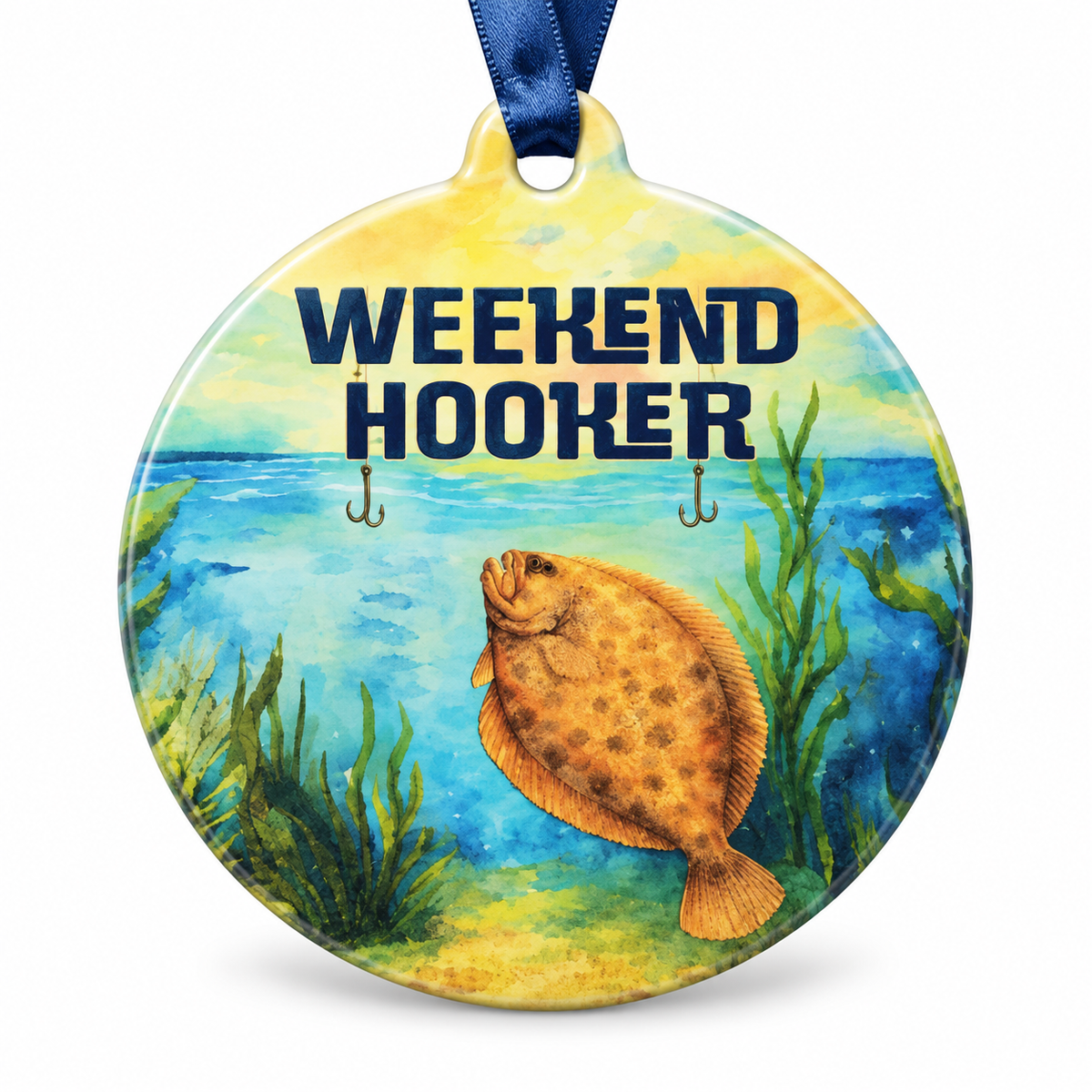 Weekend Hooker Fishing Ornament