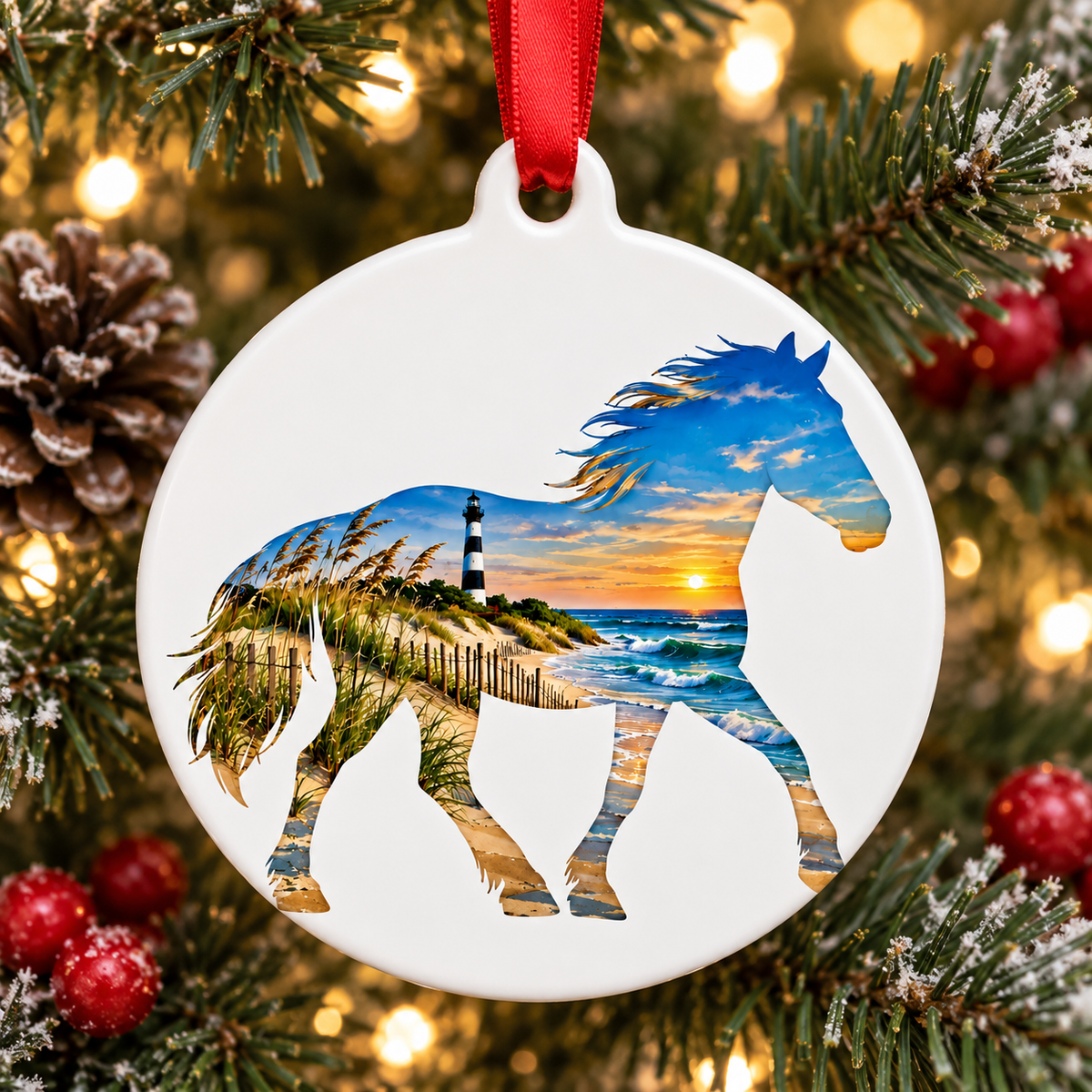 Outerbanks Christmas Ornament, OBX