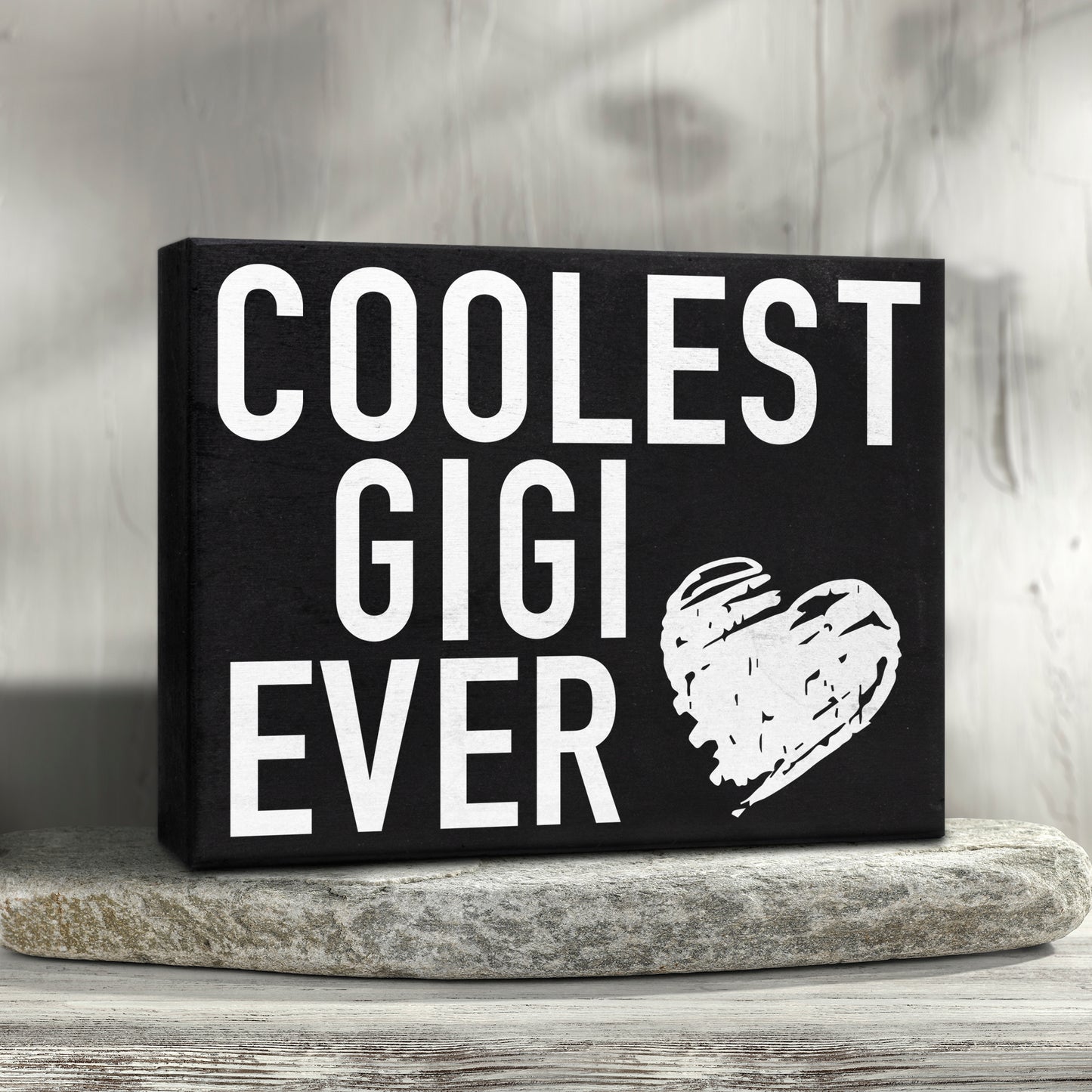 JennyGems Gifts for Gigi, Gigi Gifts From Granddaughter Grandson, Coolest Gigi Ever Wood Box Sign, Gigi Birthday Gifts from Grandkids