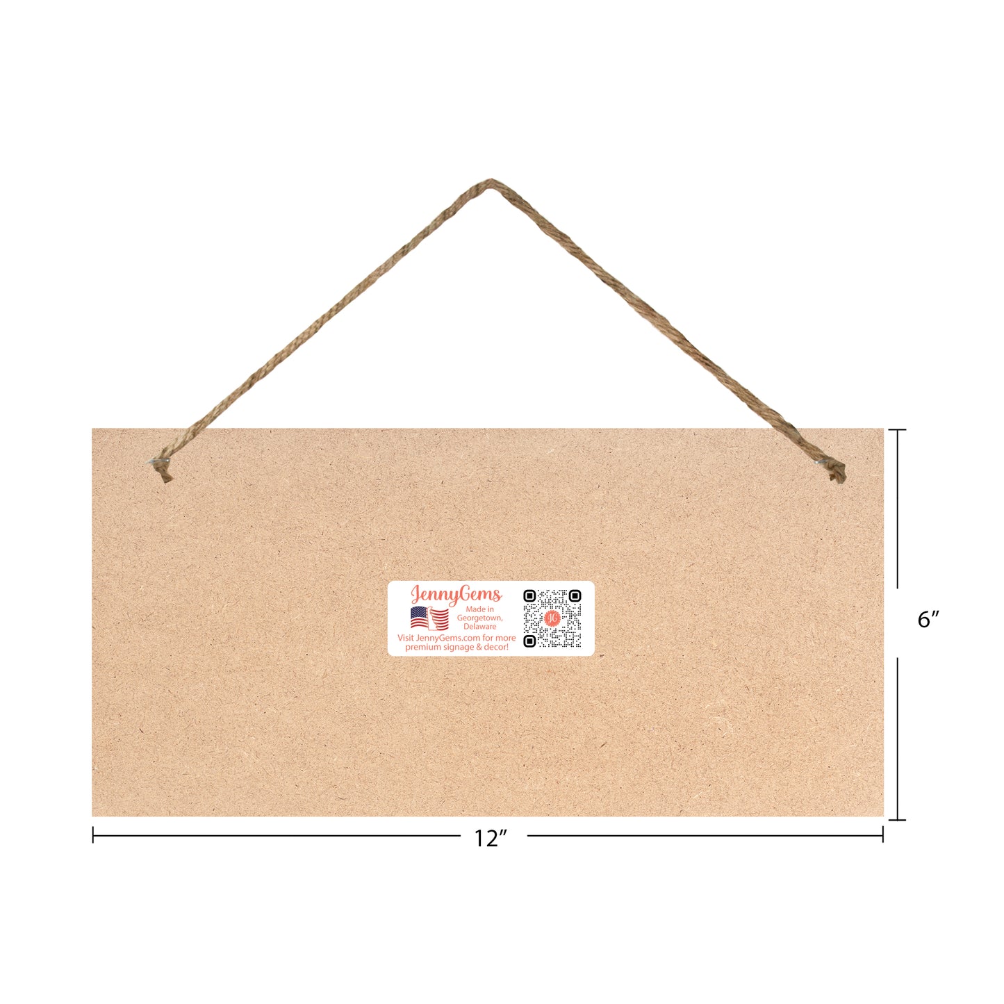 JennyGems - Please Remove Your Shoes Thank You, No Shoes Sign, 12x6 Inches - Made in USA