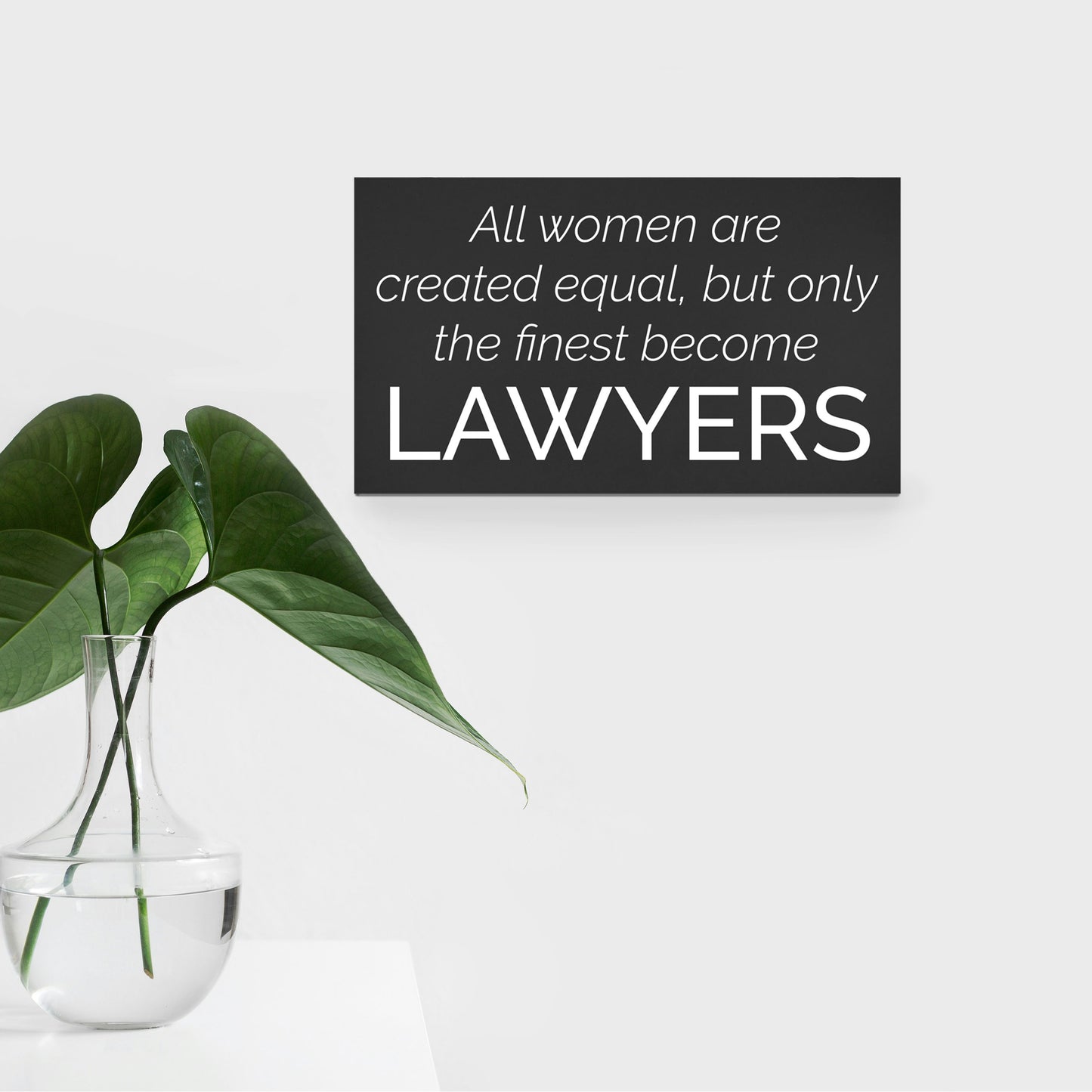 JennyGems All Women Are Created Equal But Only the Finest Become Lawyers, Lawyer Gifts for Women, Gifts for Female Lawyers, Law Office Decor