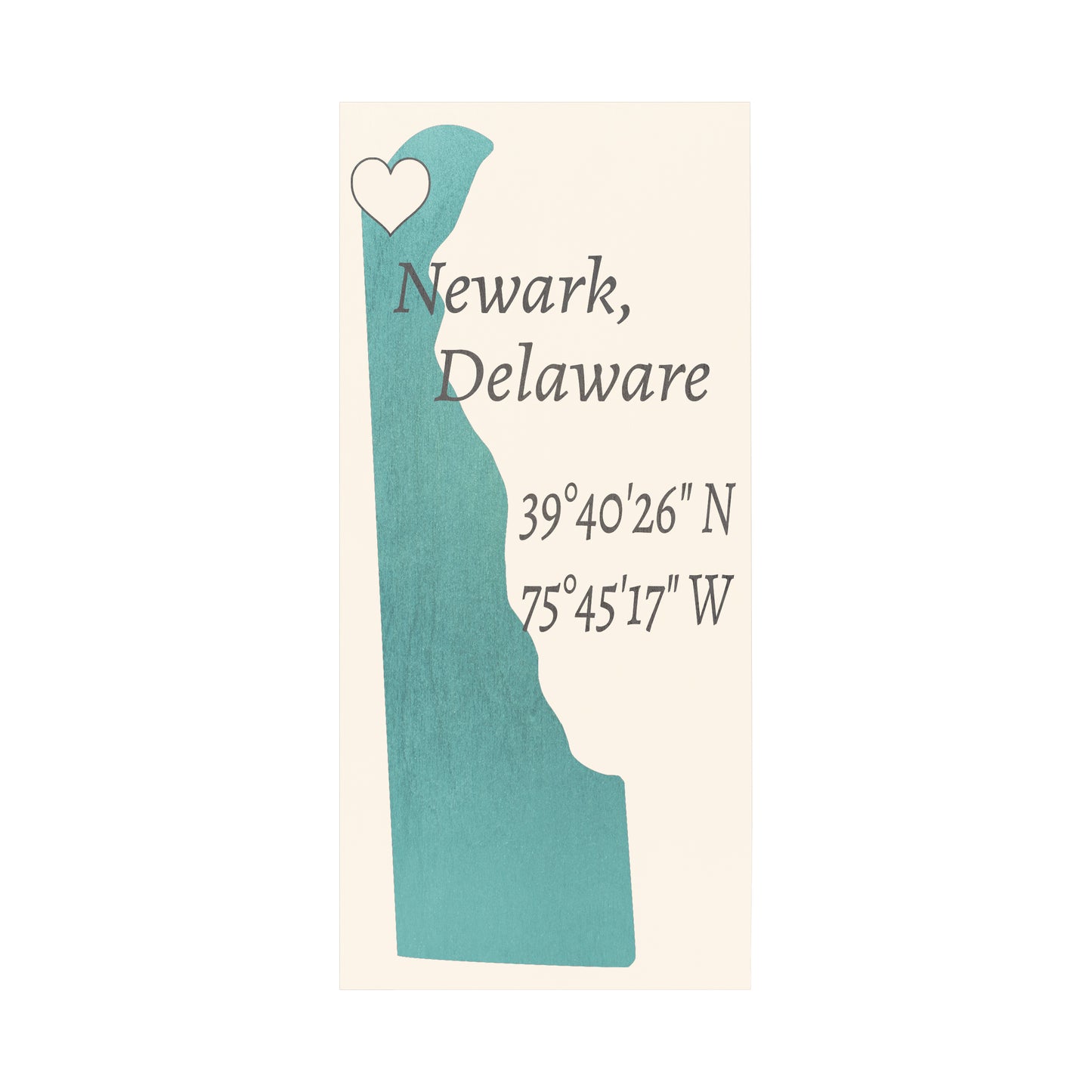 JennyGems Newark, Delaware Nautical Wood Sign | Made in USA