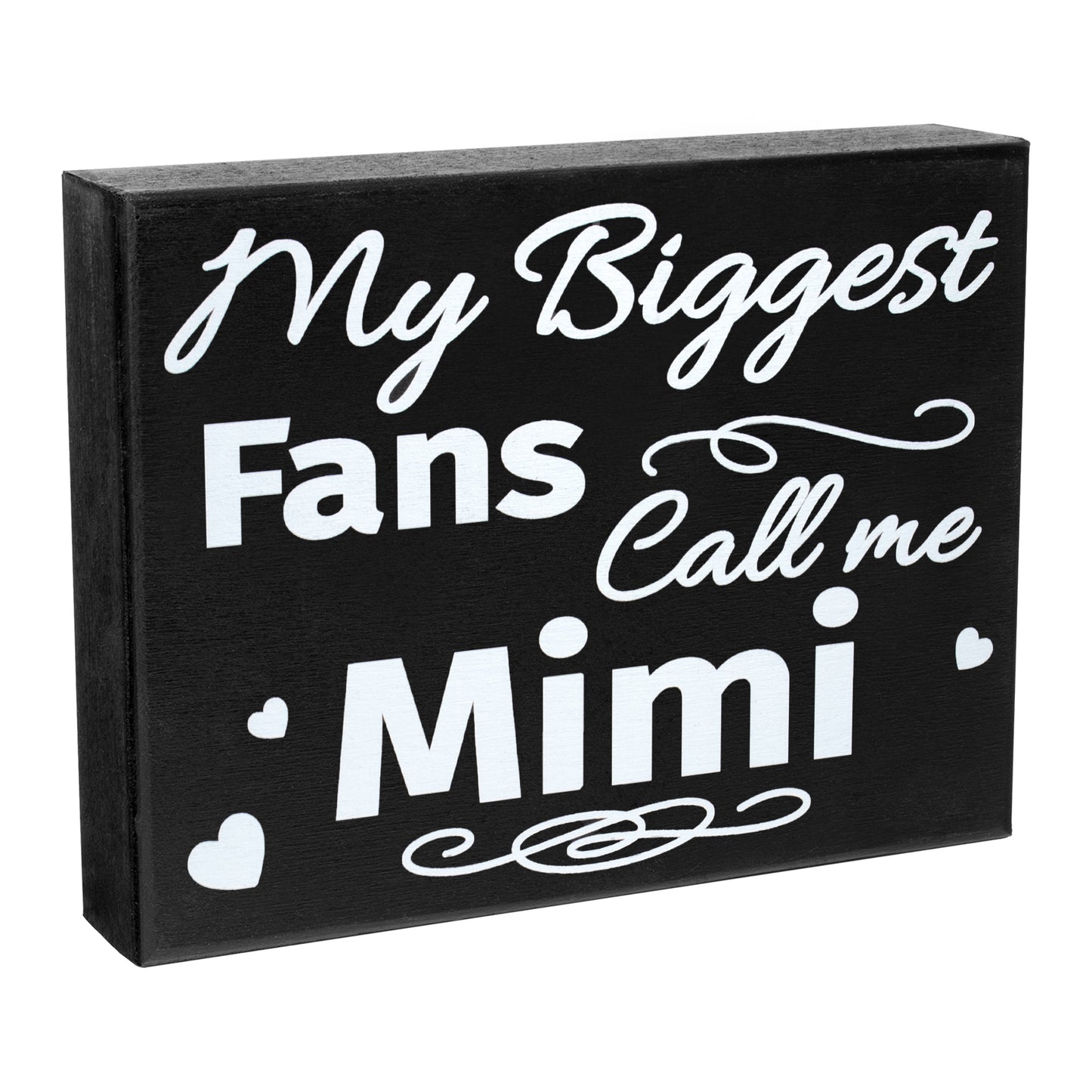 JennyGems My Biggest Fans Call Me Mimi Sign, American Made 8x6 inch Wall Hanging Decor, Mimi Gifts, Decorative Wall Art, Home Accent