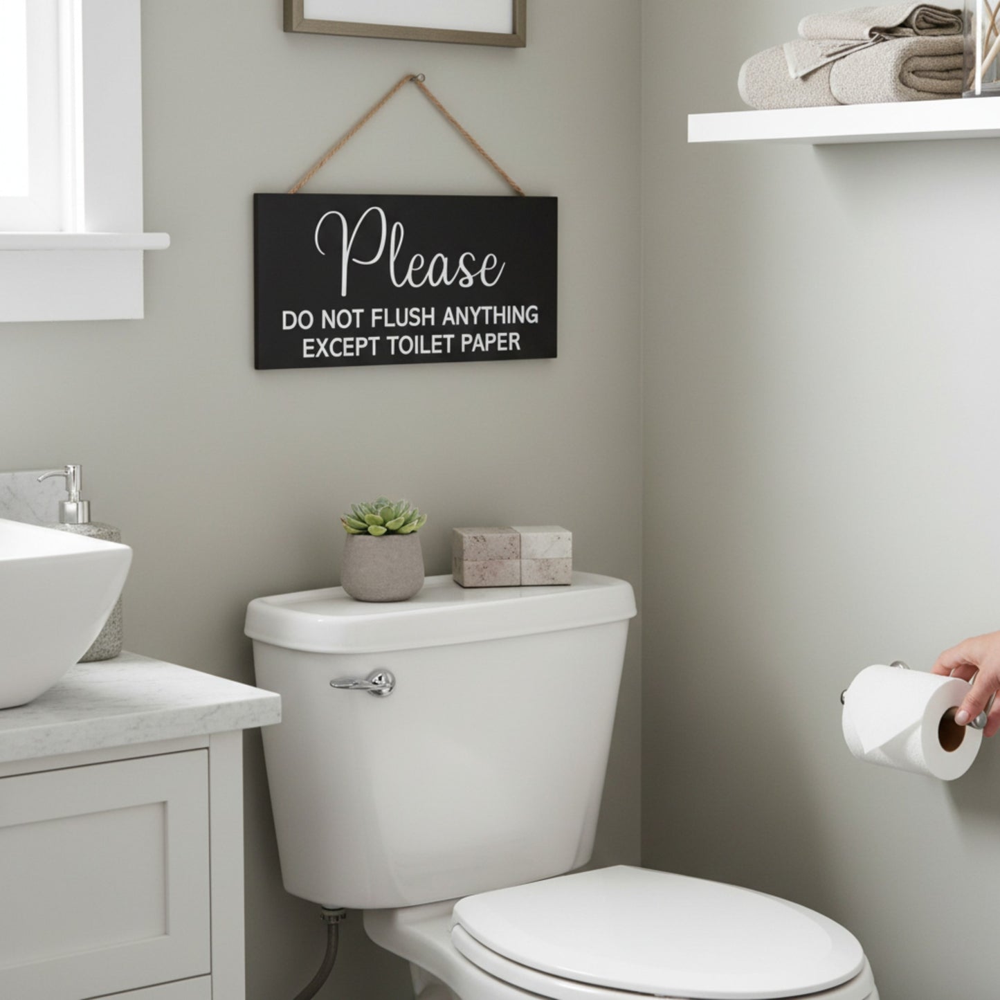 Sensitive Plumbing or Septic Sign- Please Do Not Flush
