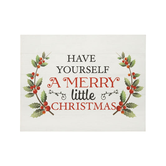 Decorative Christmas Sayings Holiday Farmhouse (Merry Little Christmas)