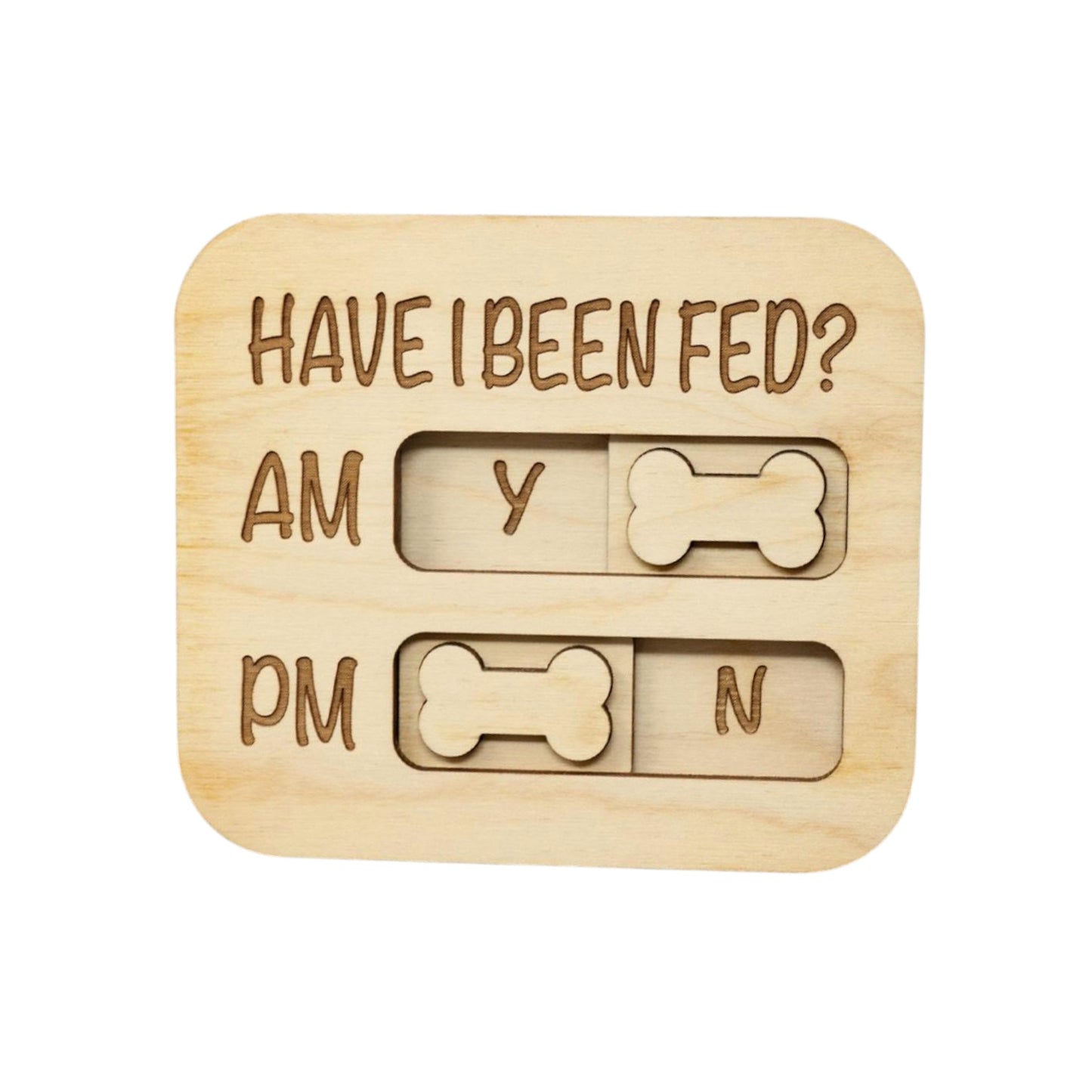 Did You Feed the Dog? AM/PM Flip Sign Magnet – Dog Feeding Tracker, Feeder Reminder, Daily Pet Care Chart