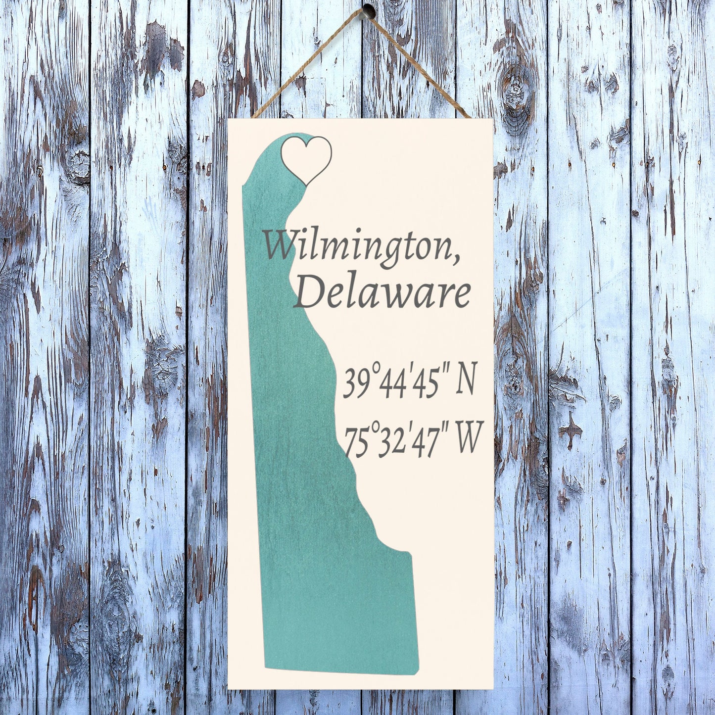 Wilmington Delaware Sign: Hometown Pride Decor