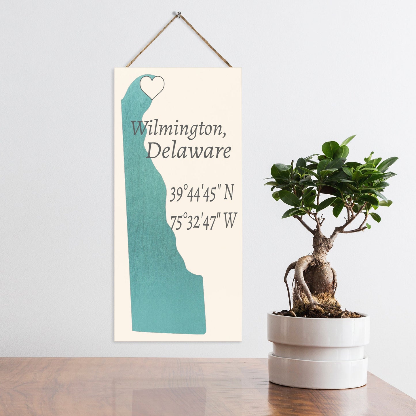 Wilmington Delaware Sign: Hometown Pride Decor
