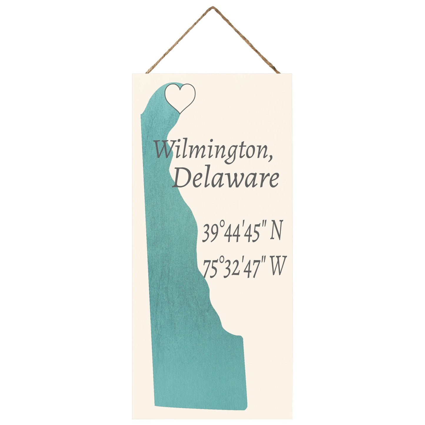 Wilmington Delaware Sign: Hometown Pride Decor