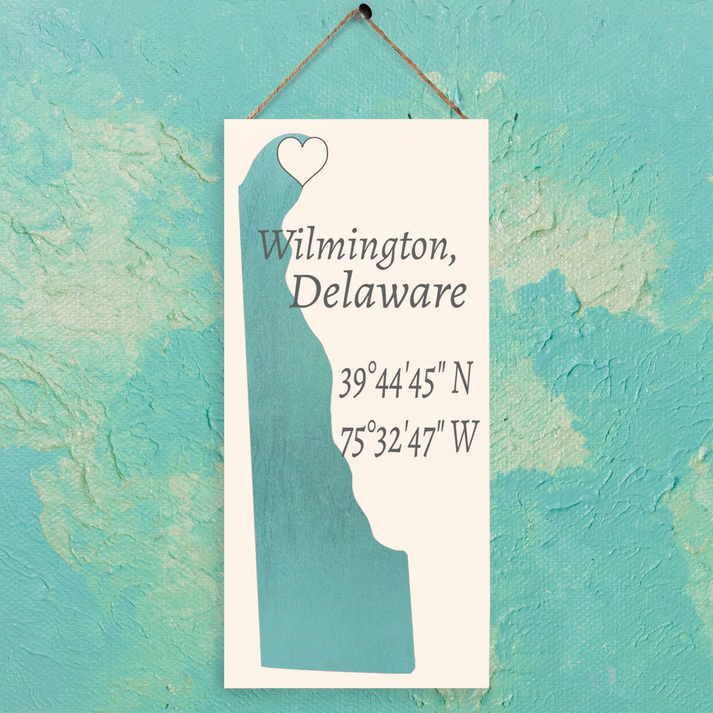 Wilmington Delaware Sign: Hometown Pride Decor