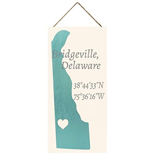 Bridgeville Delaware Sign: Handmade Wood Souvenir, Delaware Pride