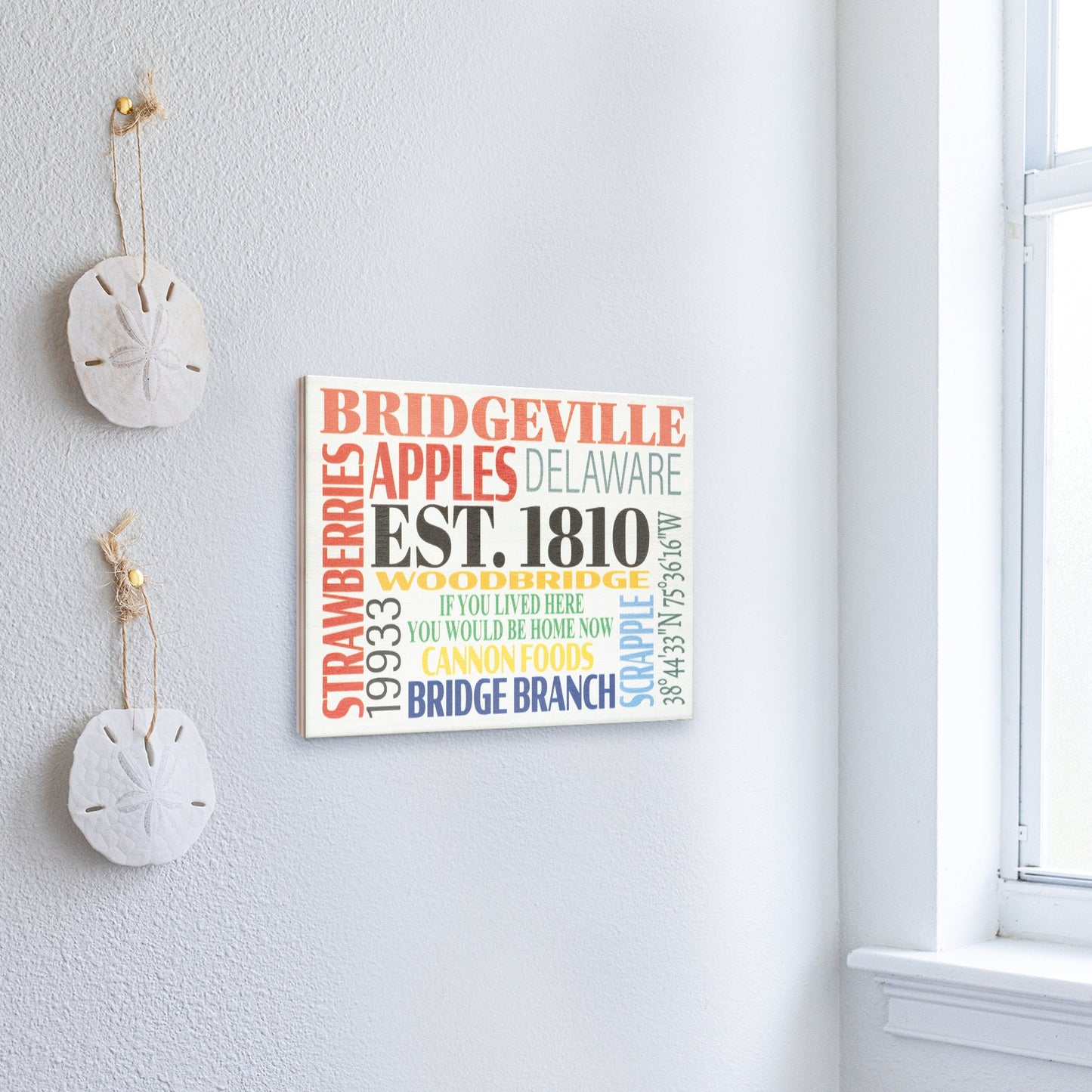Bridgeville Delaware Wood Sign: State Pride Decor
