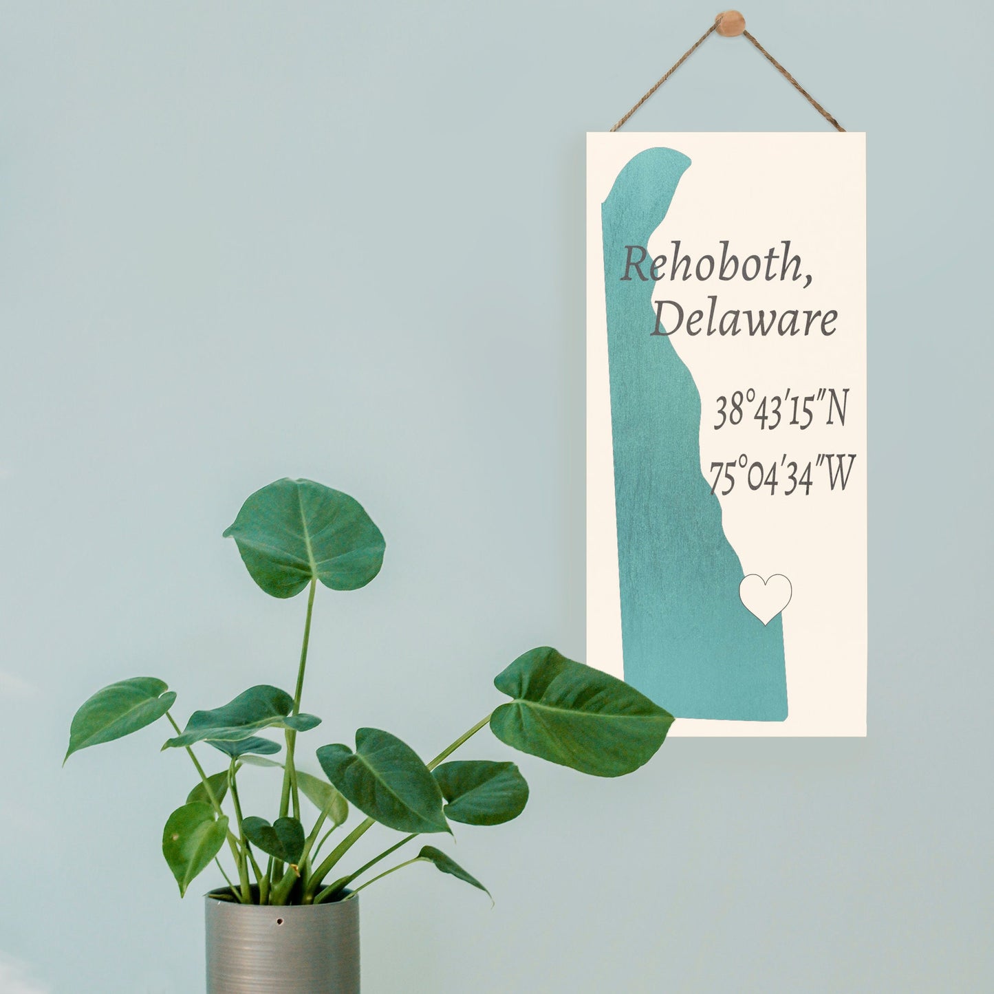 Rehoboth Beach Sign: Delaware Nautical Wood Wall Decor