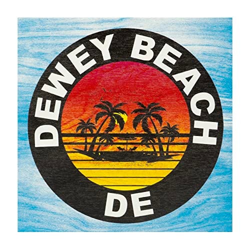 Dewey Beach Delaware Sign: Sunset Souvenir Decor