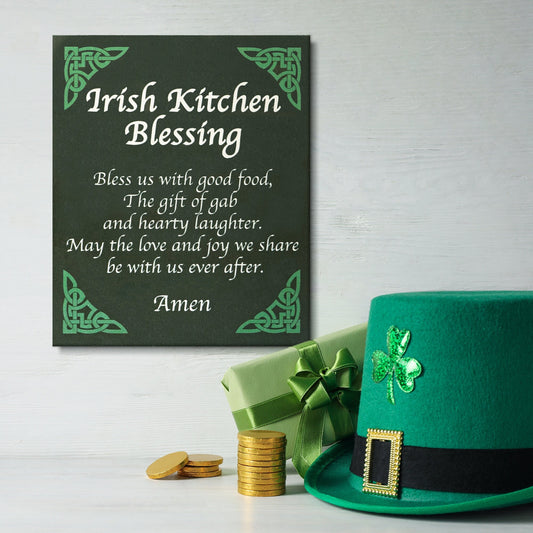 Irish Kitchen Blessing Sign: St. Patrick's Day Decor