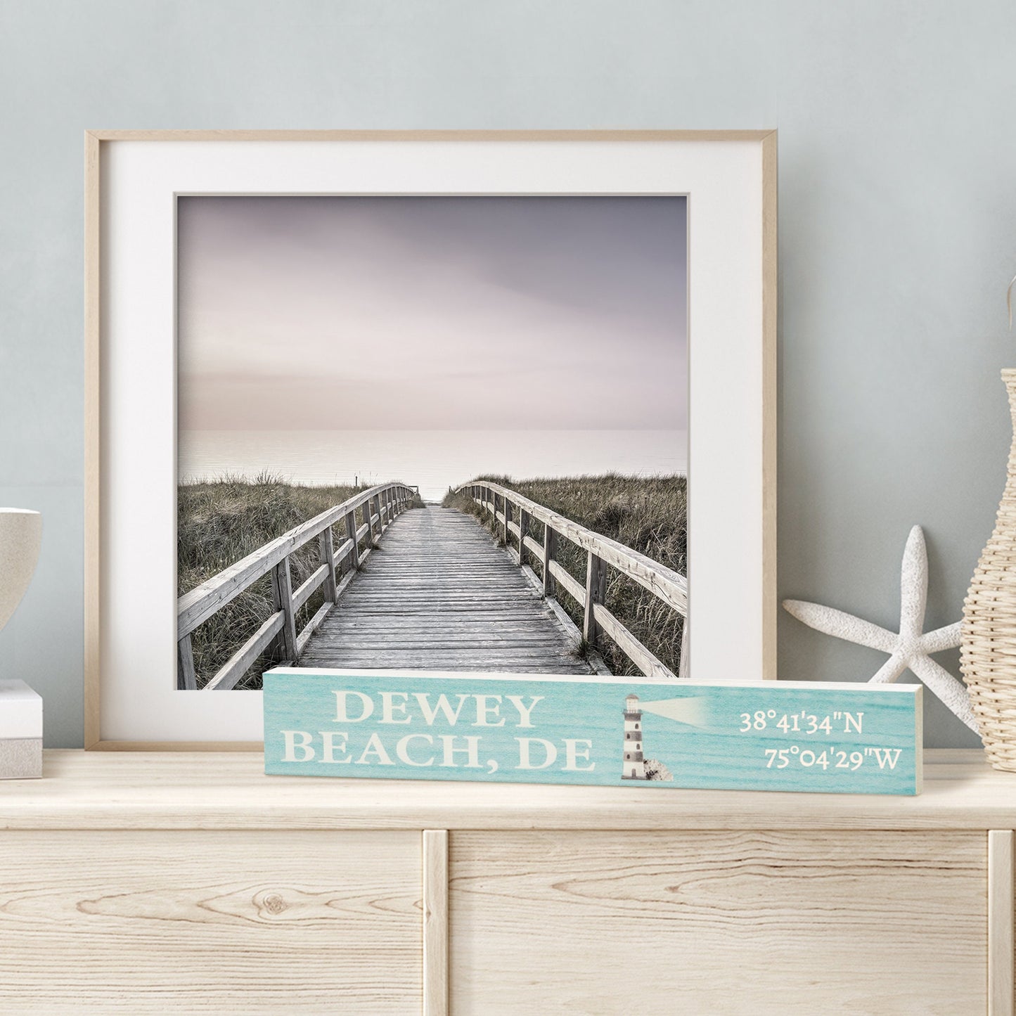 Dewey Beach Sign: Delaware Souvenir, Coastal Decor