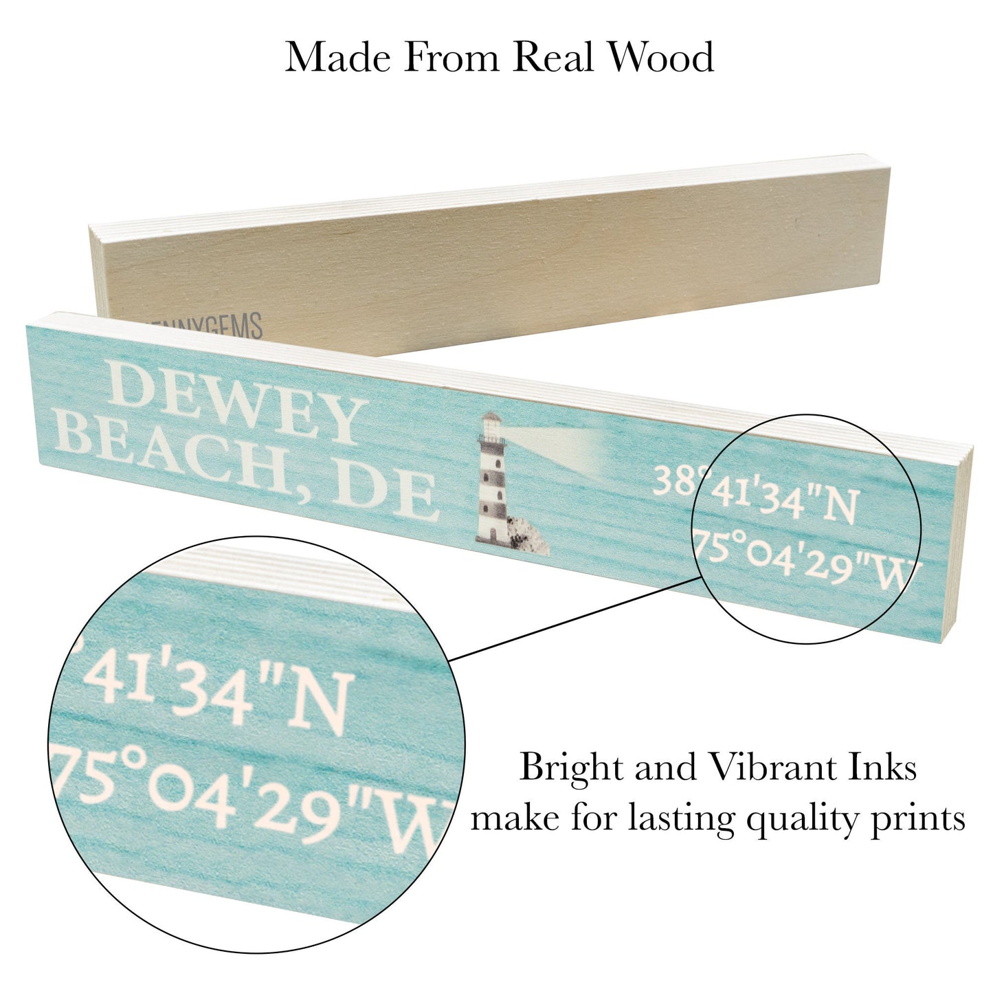 Dewey Beach Sign: Delaware Souvenir, Coastal Decor