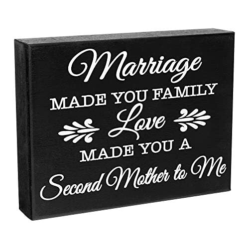 Mother-in-Law Gift: Sentimental Wood Sign, Second Mother
